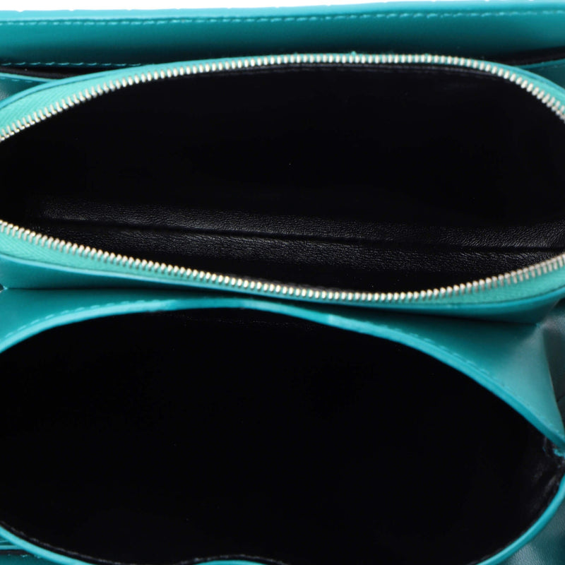 B. Dot Flap Bag Crocodile Embossed