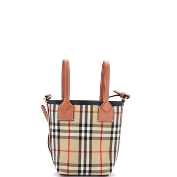 Burberry London Bucket Bag Vintage Check