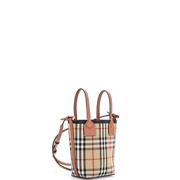 London Bucket Bag Vintage Check Canvas