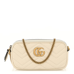 Gucci Calfskin Matelasse Mini Gg Marmont
