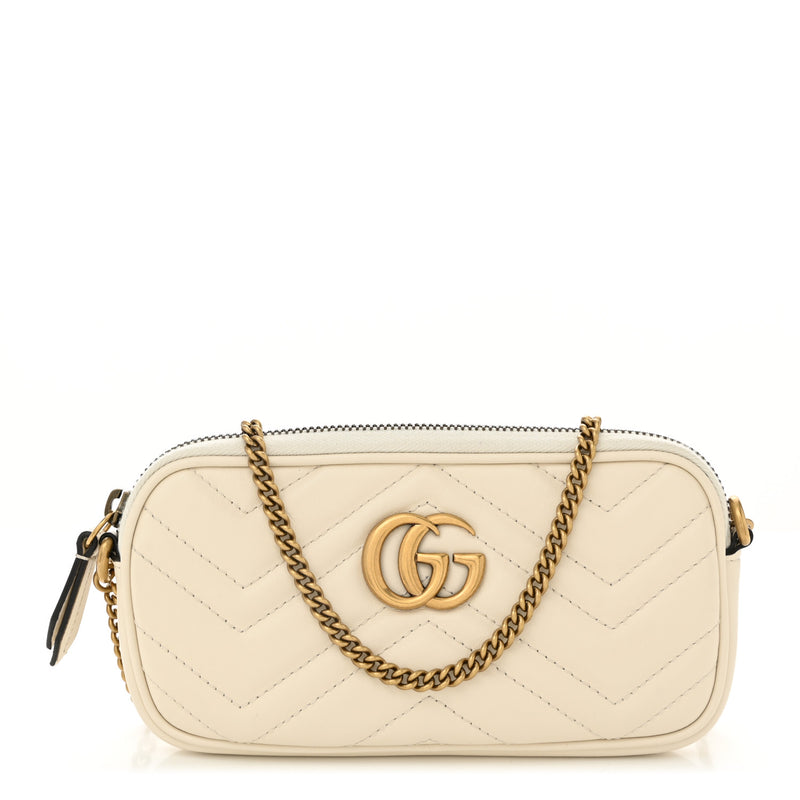 Gucci Calfskin Matelasse Mini Gg Marmont