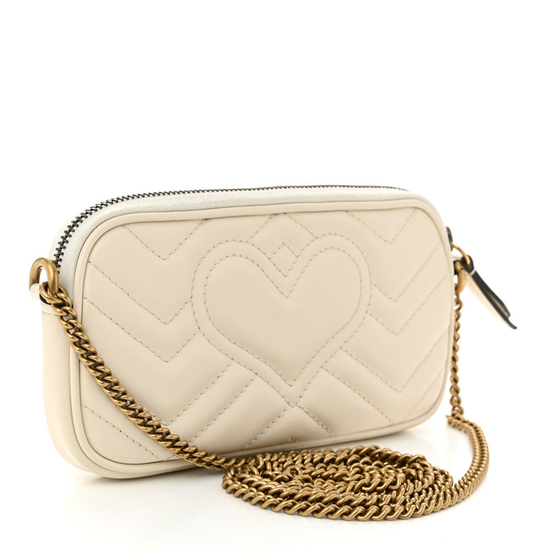 Gucci Calfskin Matelasse Mini Gg Marmont