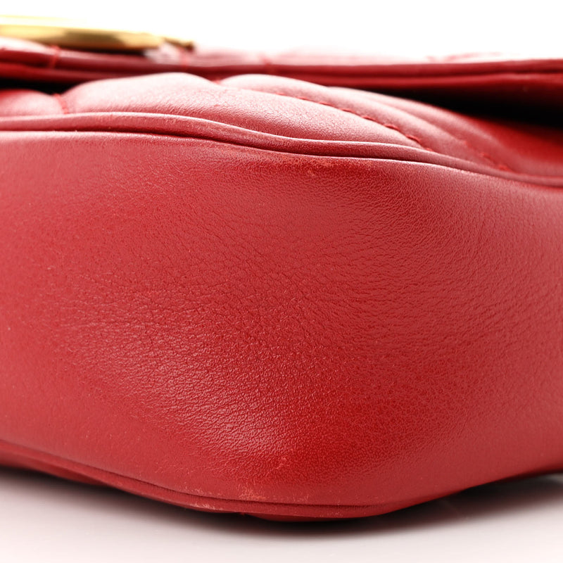Gucci Calfskin Matelasse Super Mini Gg