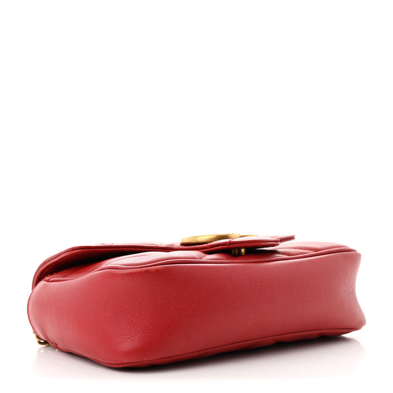 Gucci Calfskin Matelasse Super Mini Gg