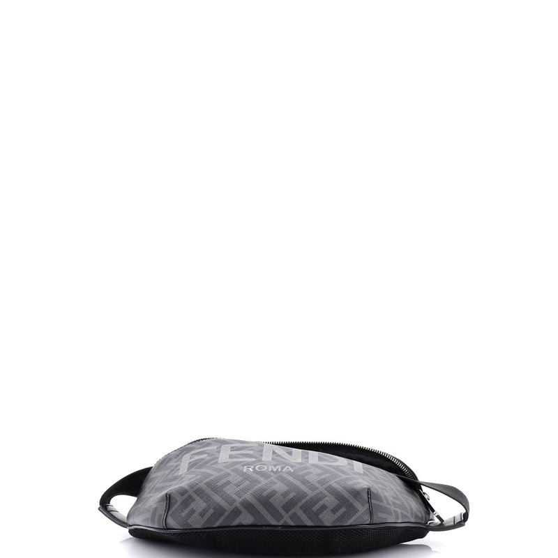 Ff Logo Waist Bag Zucca Coated Canvas