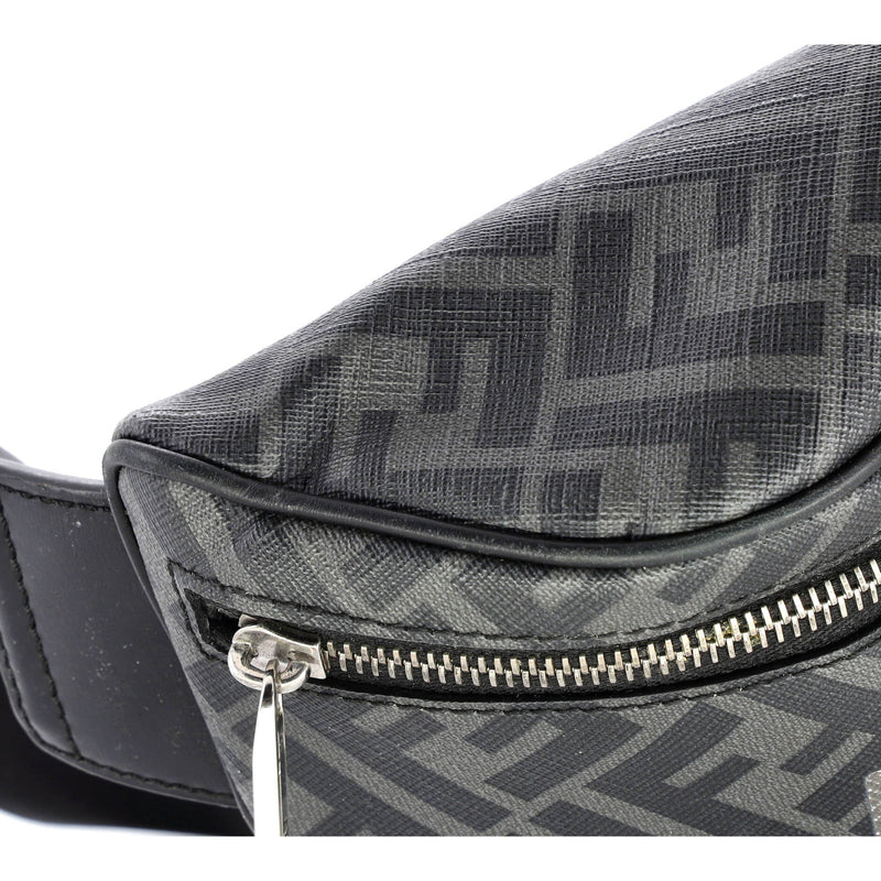 Ff Logo Waist Bag Zucca Coated Canvas