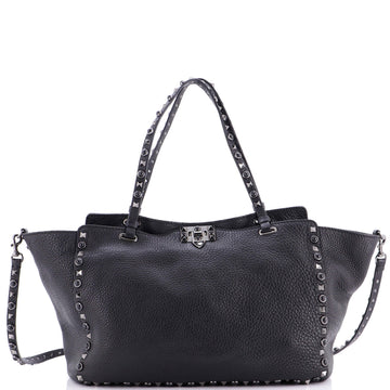 Rolling Rockstud Tote Leather With