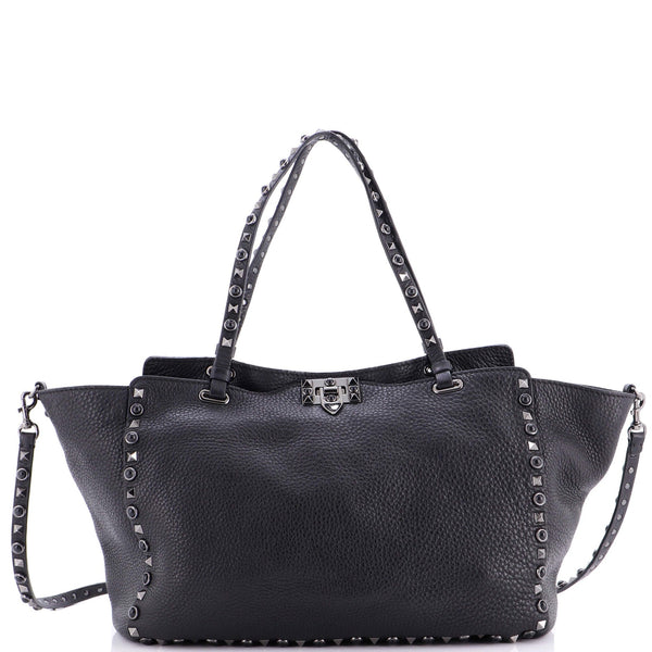 Rolling Rockstud Tote Leather With
