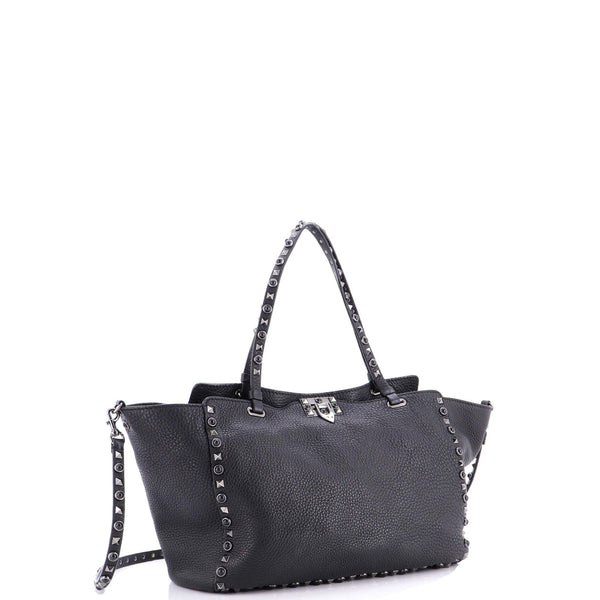 Rolling Rockstud Tote Leather With