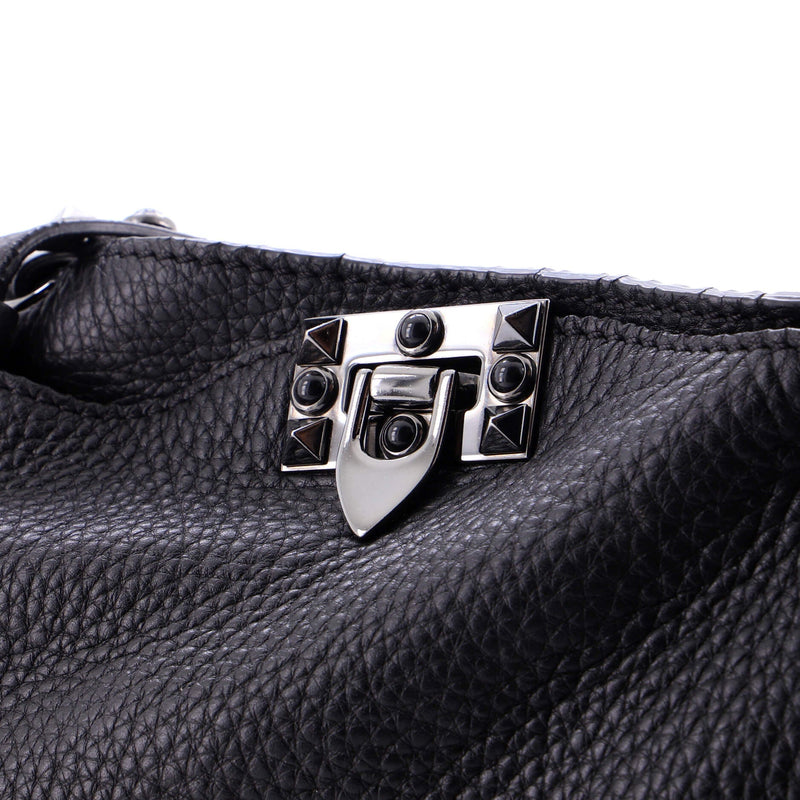 Rolling Rockstud Tote Leather With