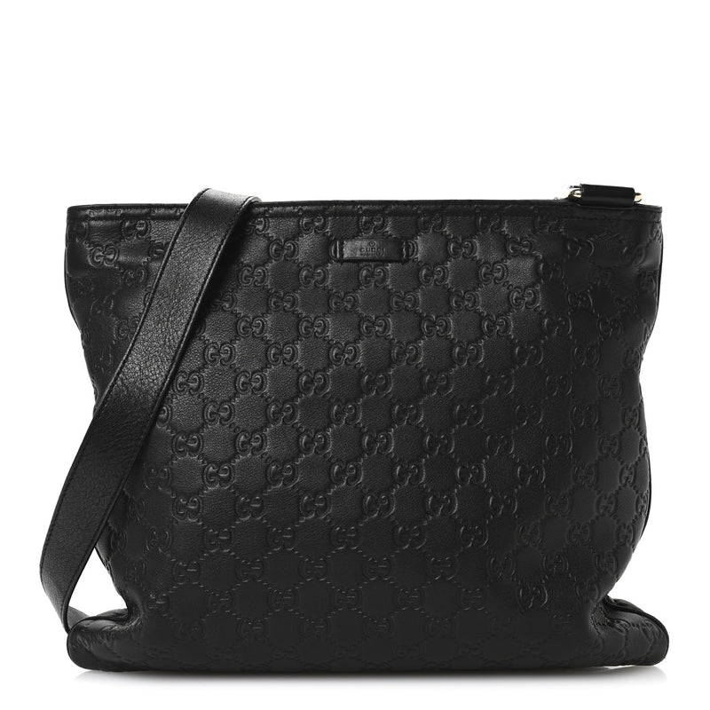 Gucci Guccissima Medium Flat Messenger
