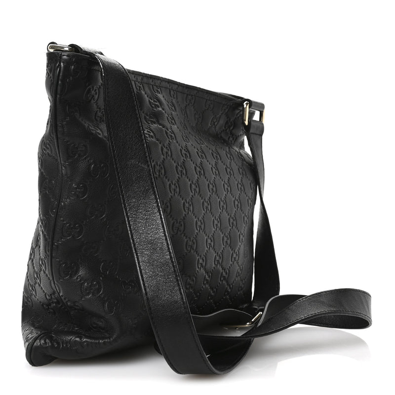 Gucci Guccissima Medium Flat Messenger