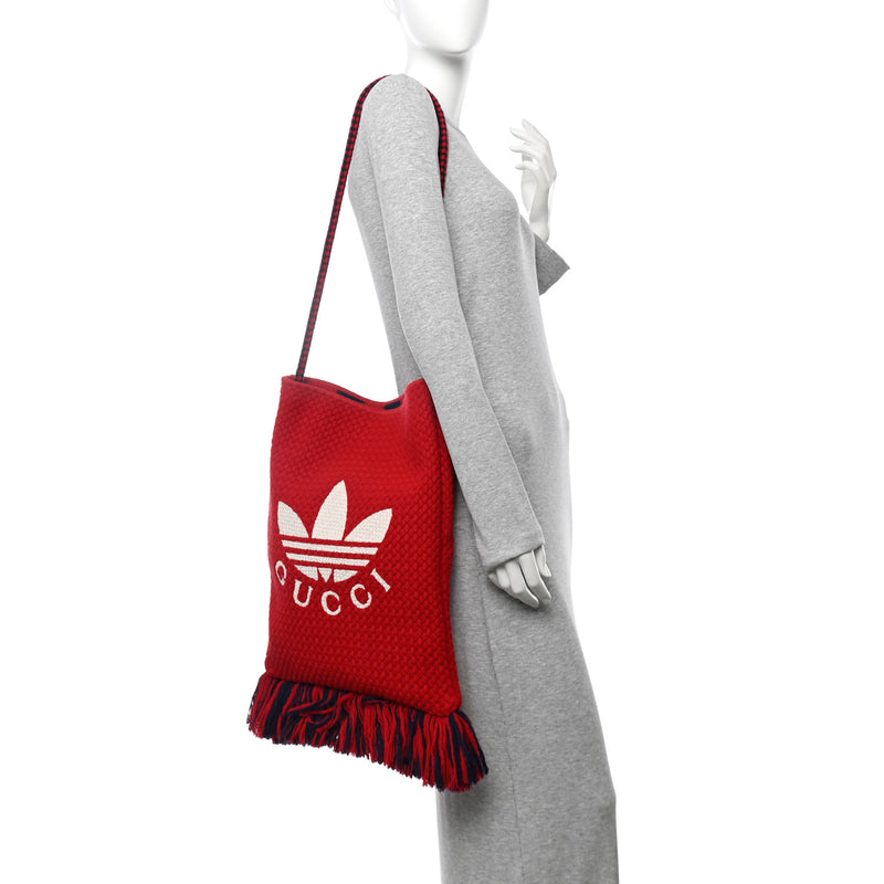 Gucci X Adidas Crochet Fringe Messenger