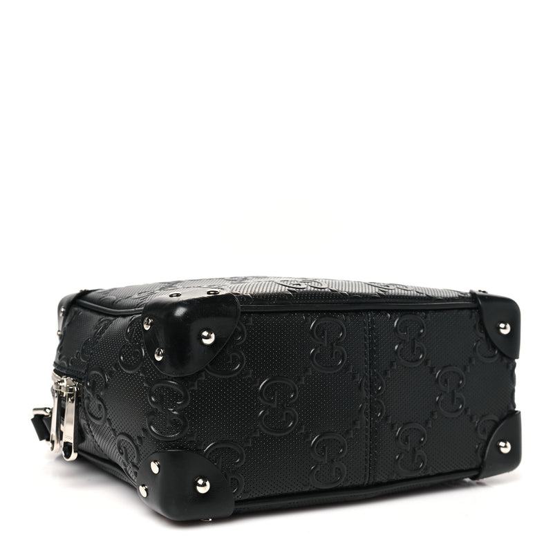 Gucci Calfskin Gg Tennis Embossed Square