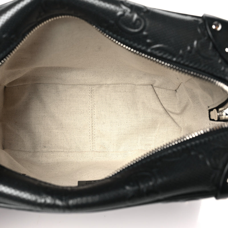 Gucci Calfskin Gg Tennis Embossed Square