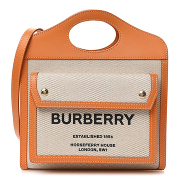 Burberry Canvas Smooth Calfskin Two Tone