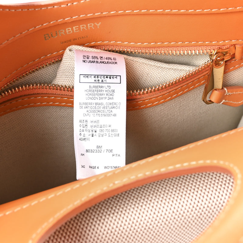 Burberry Canvas Smooth Calfskin Two Tone