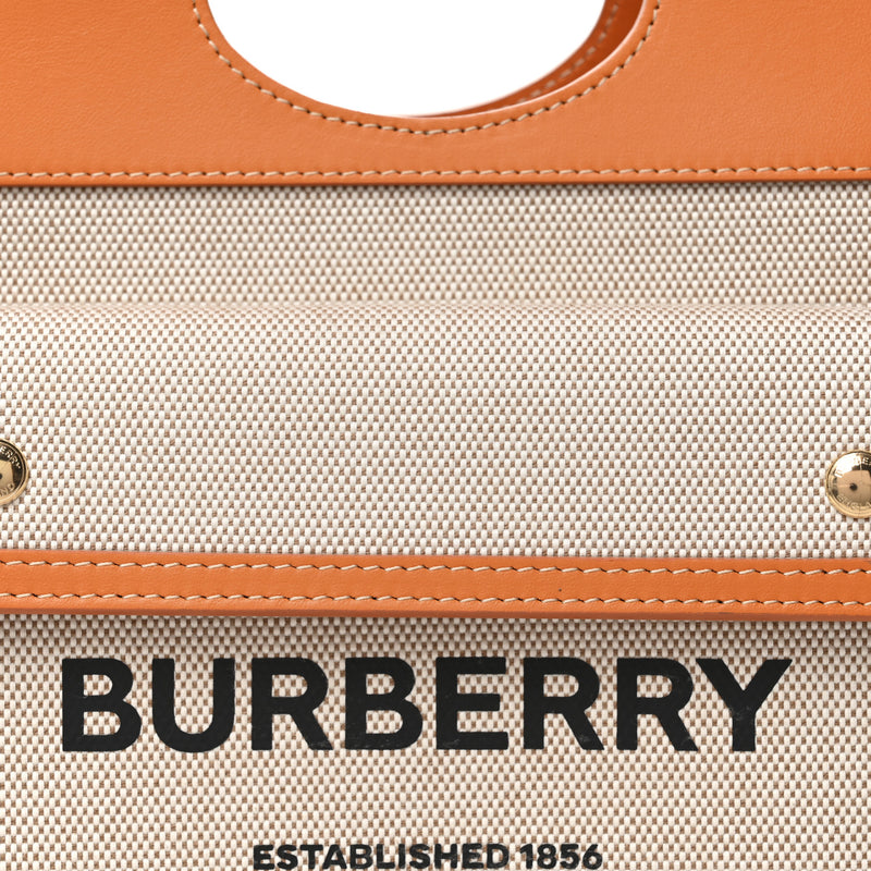 Burberry Canvas Smooth Calfskin Two Tone