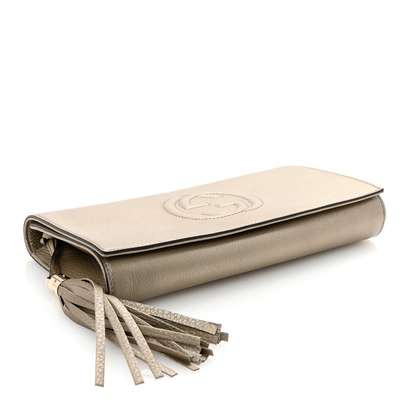 Gucci Metallic Pebbled Calfskin Medium