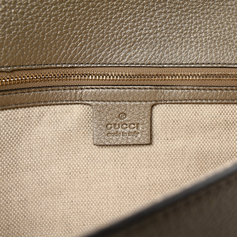 Gucci Metallic Pebbled Calfskin Medium