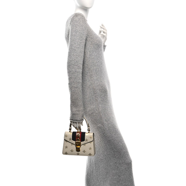 Gucci Textured Calfskin Bee Star Print