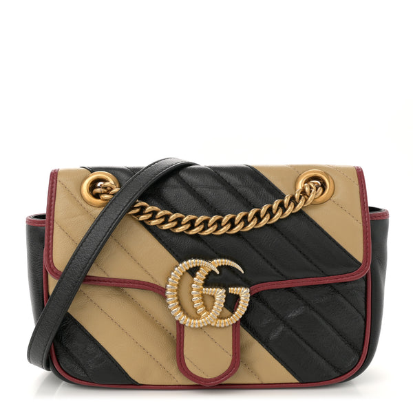 Gucci Vintage Effect Calfskin Matelasse