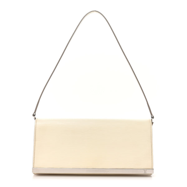 Louis Vuitton Epi Sevigne Clutch Ivory