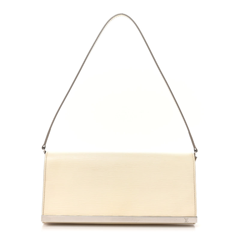 Louis Vuitton Epi Sevigne Clutch Ivory