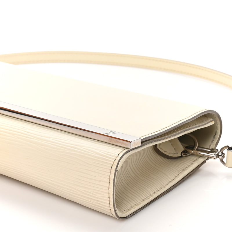 Louis Vuitton Epi Sevigne Clutch Ivory