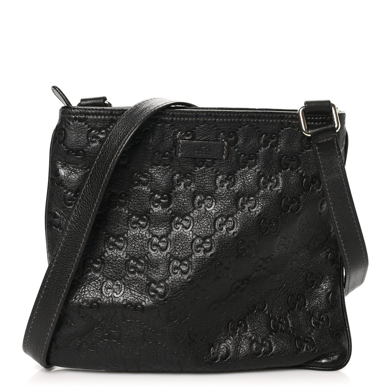 Gucci Guccissima Small Flat Messenger