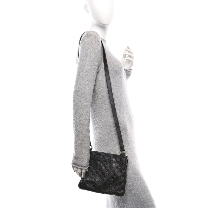 Gucci Guccissima Small Flat Messenger