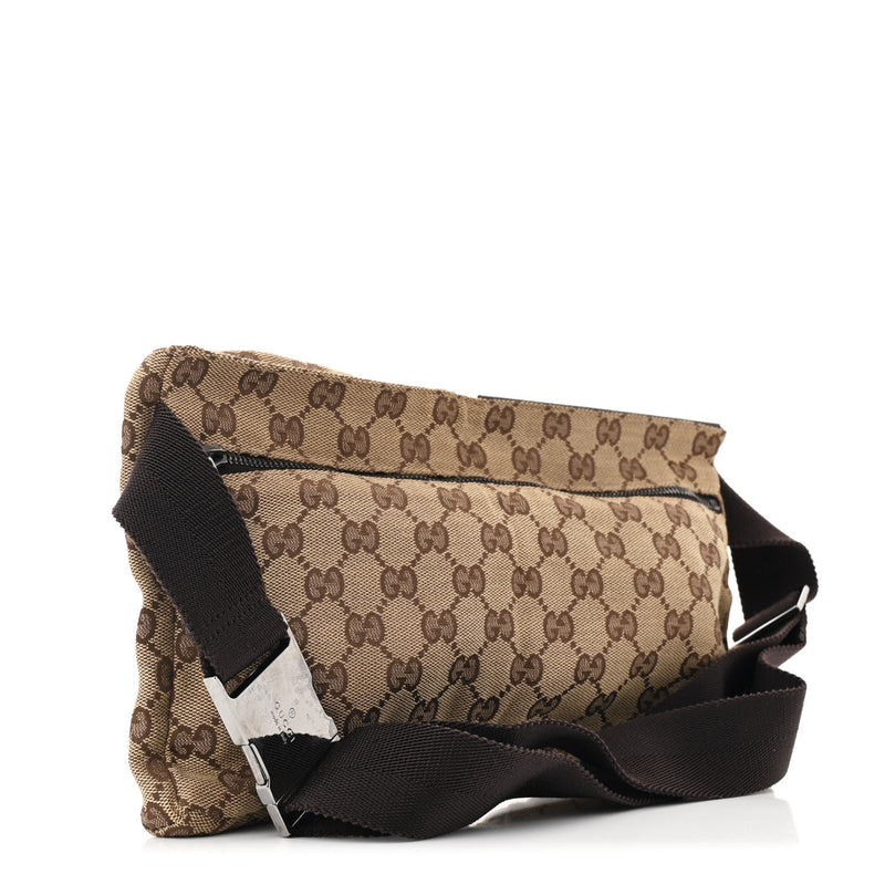 Gucci Gg Double Pocket Belt Bag Dark