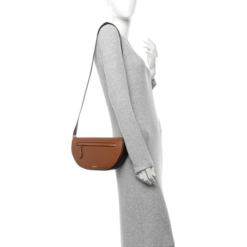 Burberry Calfskin Small Two-Tone Olympia