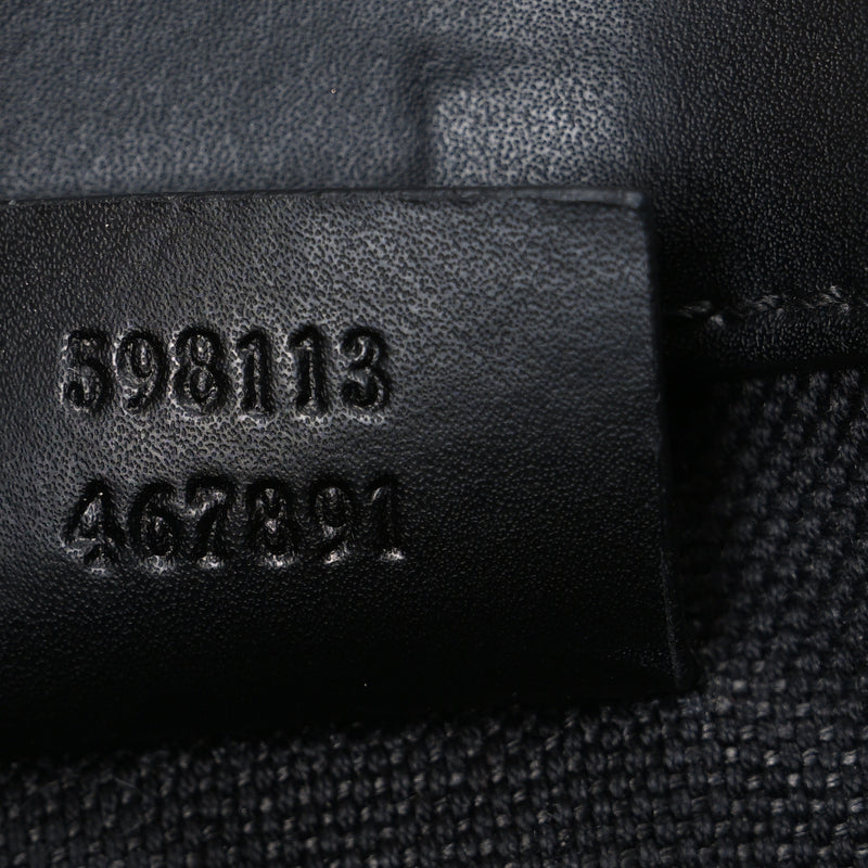 Gucci Gg Supreme Web Slim Belt Bag Black