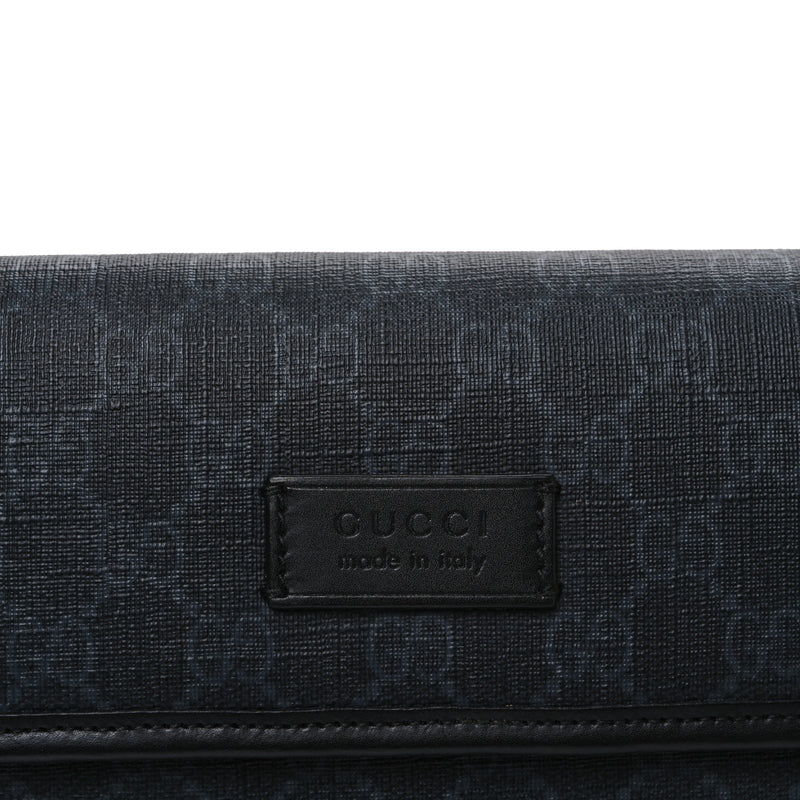 Gucci Gg Supreme Web Slim Belt Bag Black