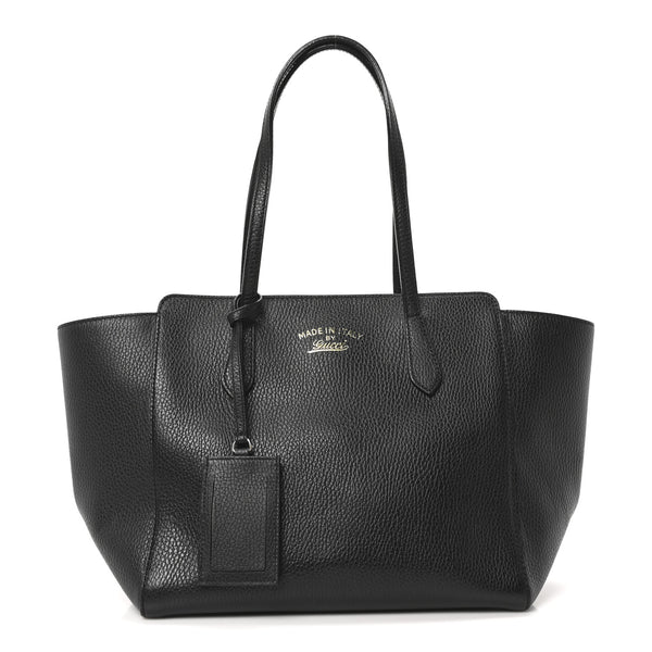 Gucci Pebbled Calfskin Small Swing Tote
