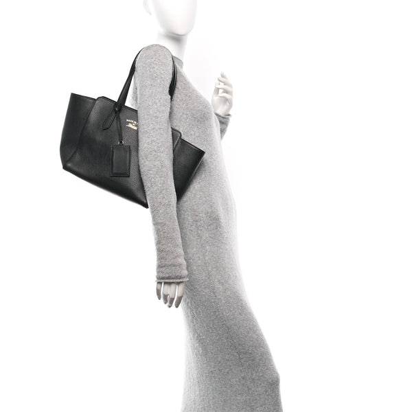 Gucci Pebbled Calfskin Small Swing Tote