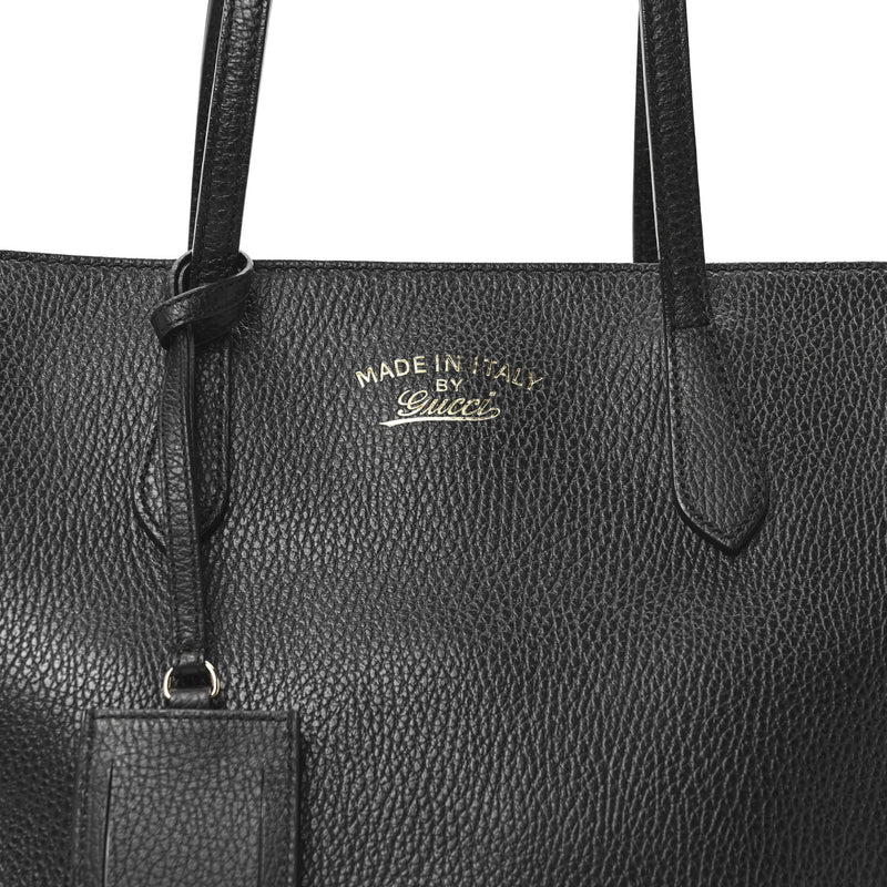Gucci Pebbled Calfskin Small Swing Tote