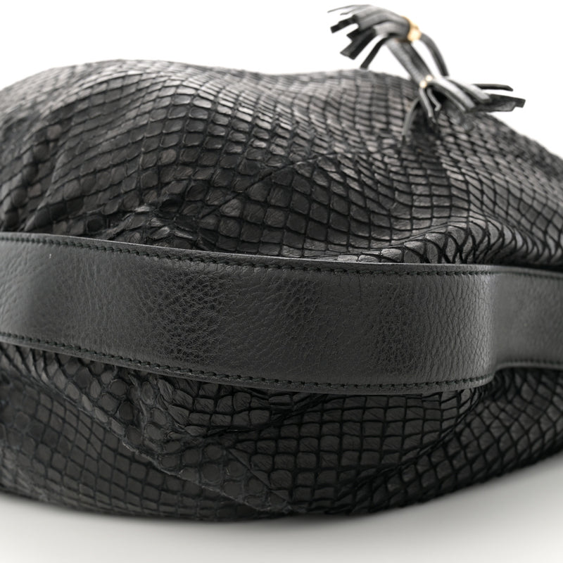 Gucci Snakeskin Medium Interlocking Icon