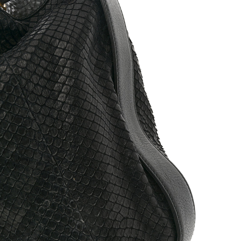 Gucci Snakeskin Medium Interlocking Icon