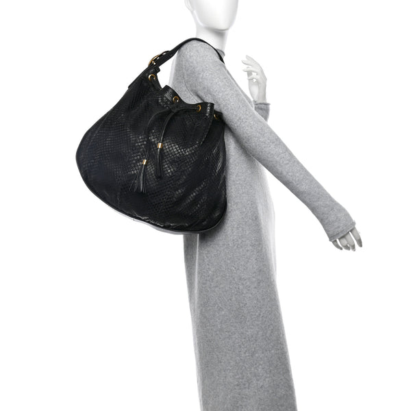 Gucci Snakeskin Medium Interlocking Icon