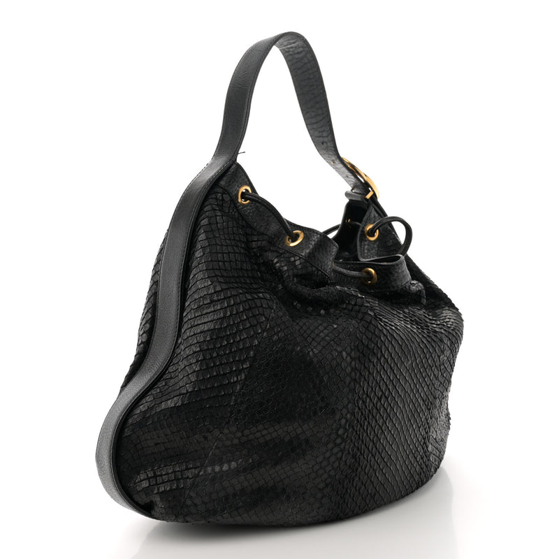 Gucci Snakeskin Medium Interlocking Icon