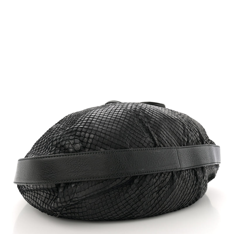 Gucci Snakeskin Medium Interlocking Icon