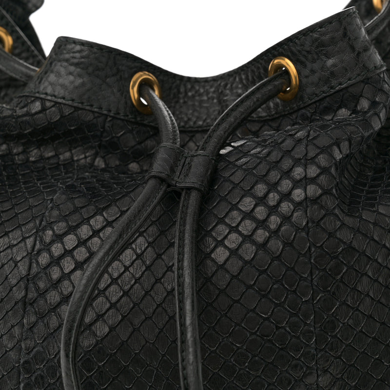 Gucci Snakeskin Medium Interlocking Icon