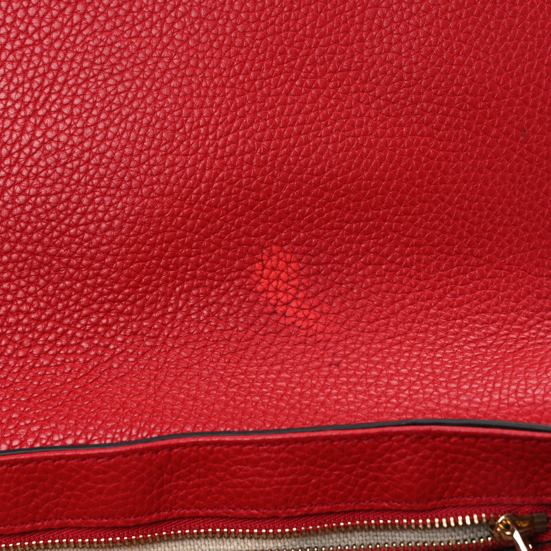 Gucci Pebbled Calfskin Medium Soho Flap