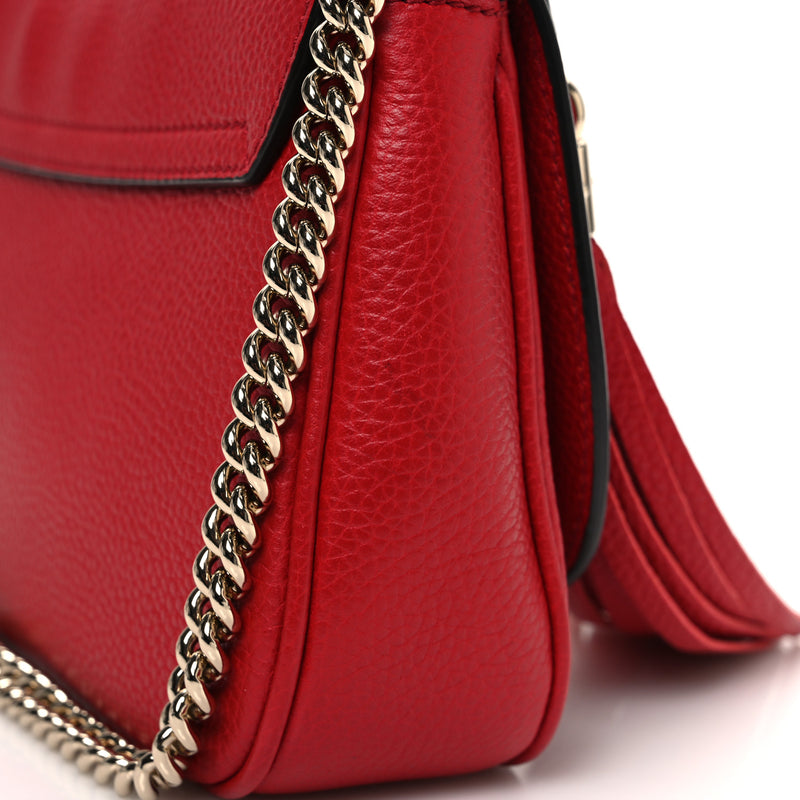 Gucci Pebbled Calfskin Medium Soho Flap