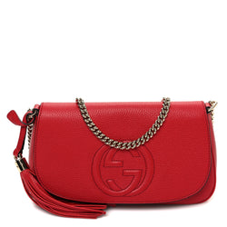 Gucci Pebbled Calfskin Medium Soho Flap