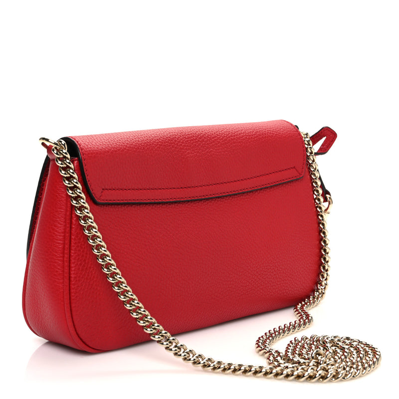 Gucci Pebbled Calfskin Medium Soho Flap