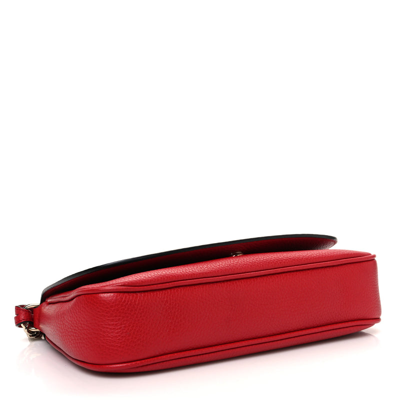 Gucci Pebbled Calfskin Medium Soho Flap