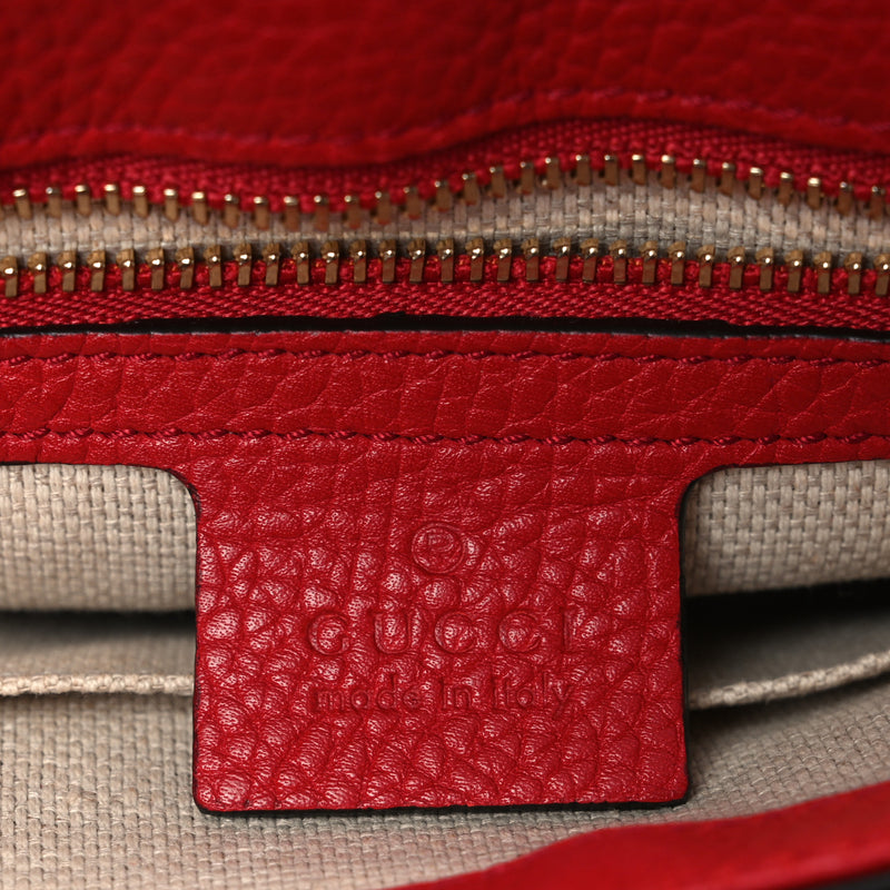 Gucci Pebbled Calfskin Medium Soho Flap